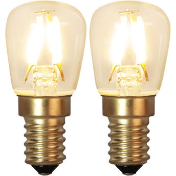 LED-lampa Star Trading Filament E14 Soft Glow 1,3W 2100K 2-pack