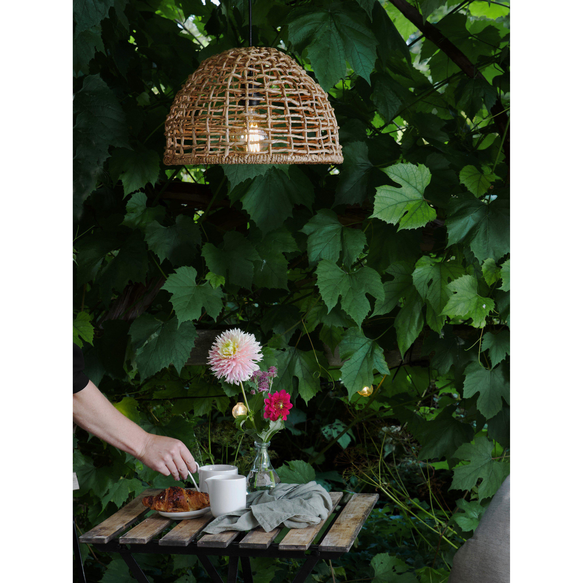 Taklampa PR Home Cebu med Flex Out Utomhus Natur