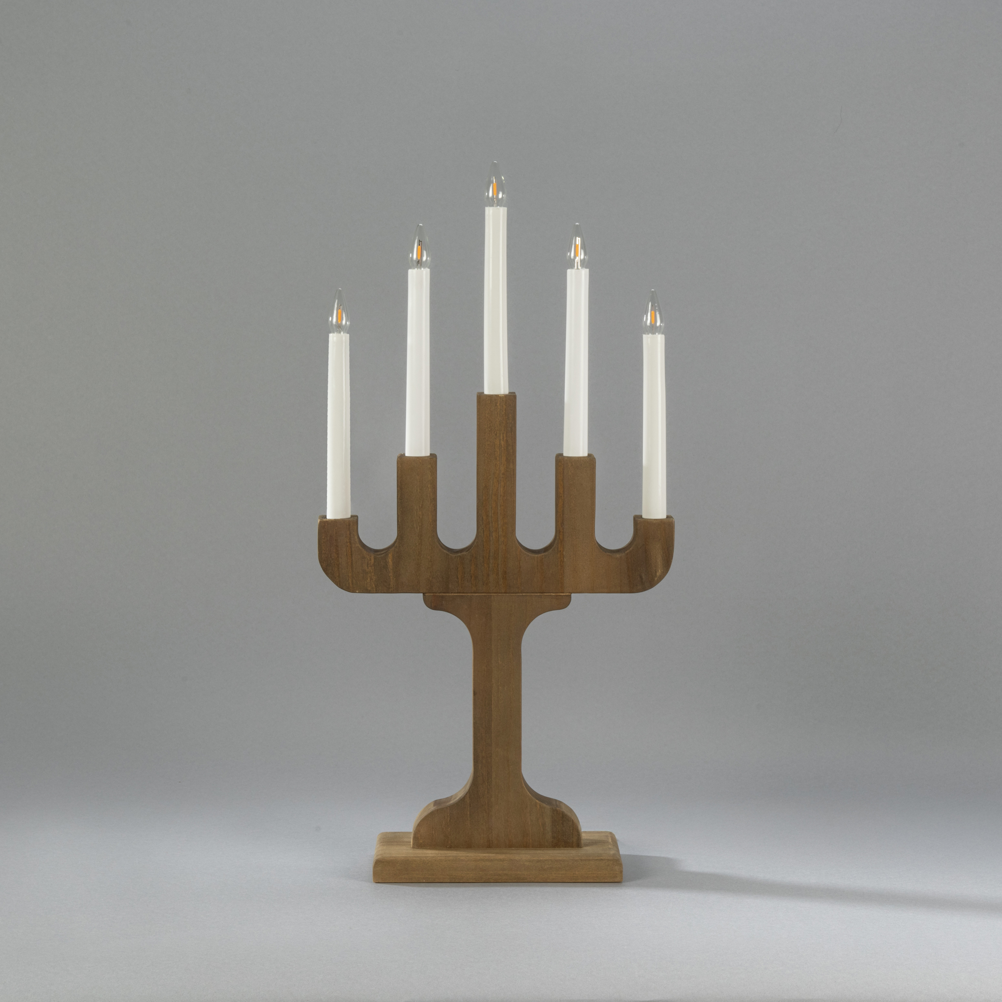 Adventsljusstake Gnosjö Konstsmide 3543 Elljusstake Trä 5 Ljus