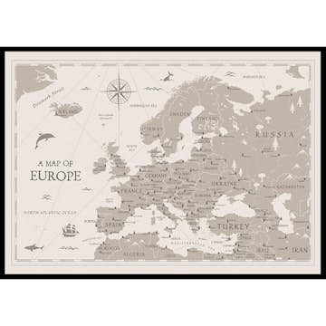 Poster Gallerix A Map Of Europe
