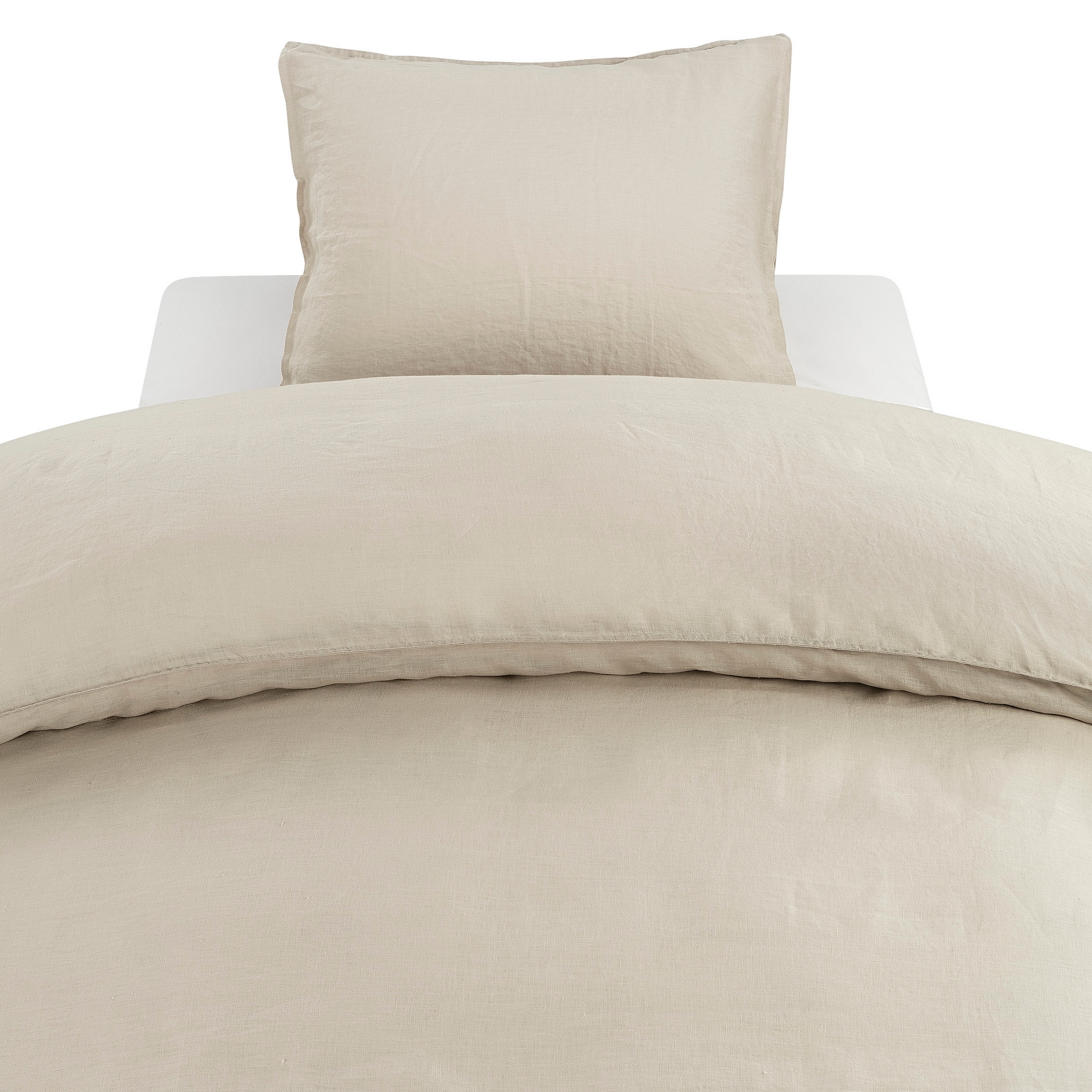 Påslakanset Borganäs of Sweden Linne Enkelsäng Beige