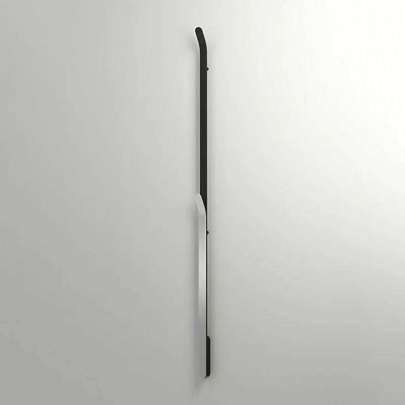 Svart/Mattborstad