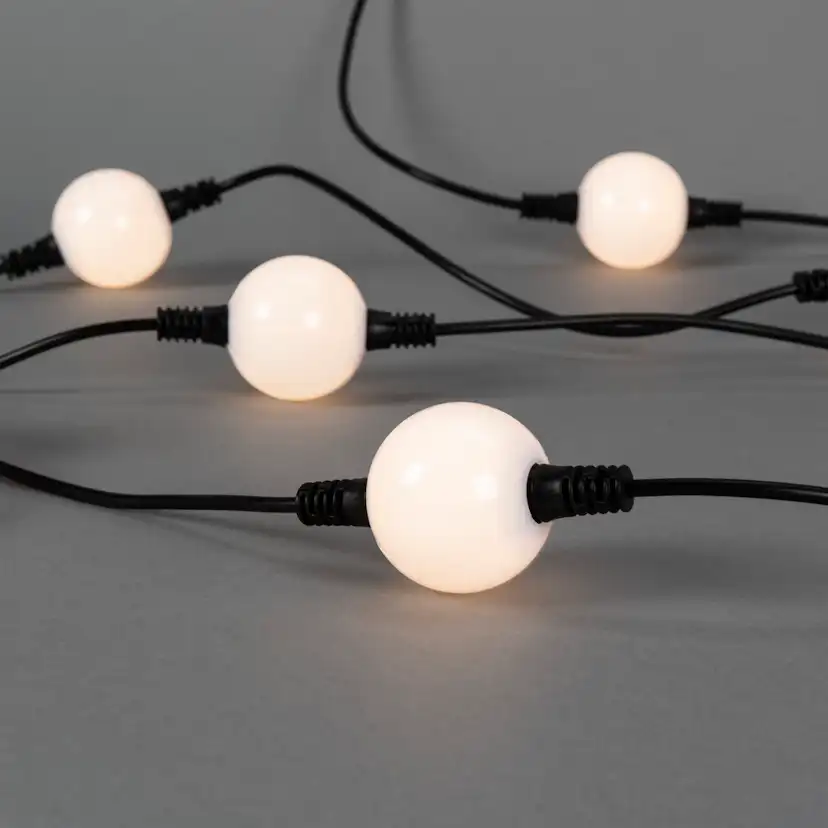 Tilläggslinga Gnosjö Konstsmide 20st LED-opallampor Varmvit Utomhus