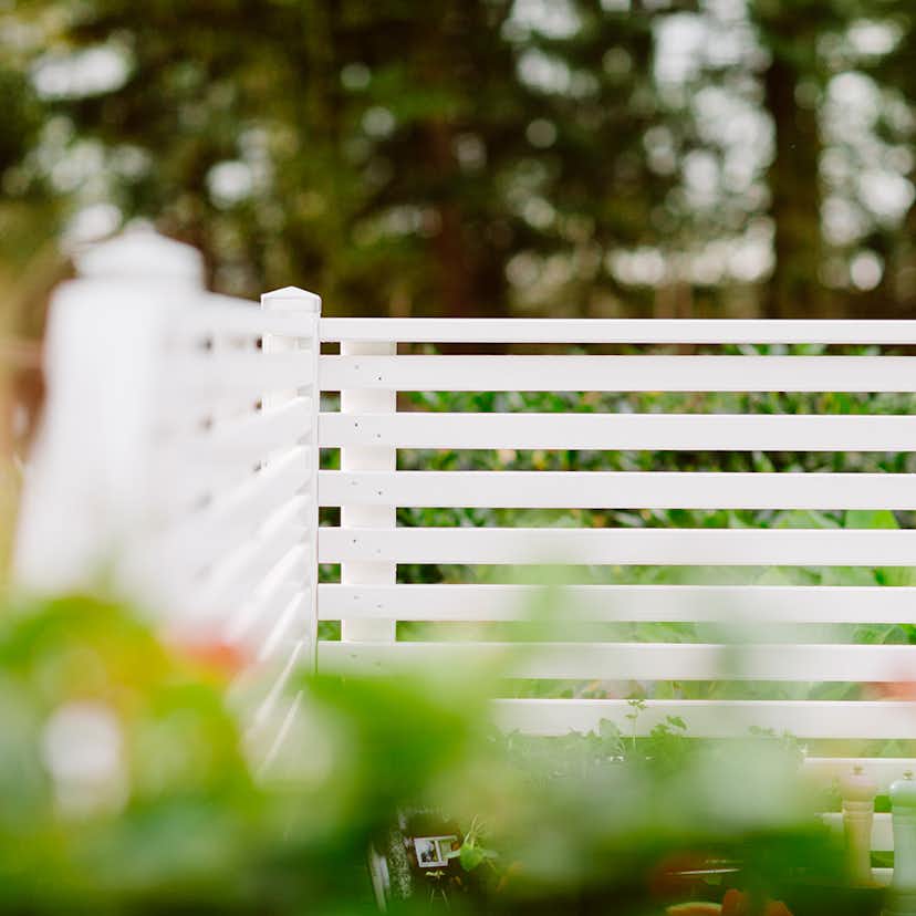 Skärm Jabo Horizont 2, 159x89 cm Vit