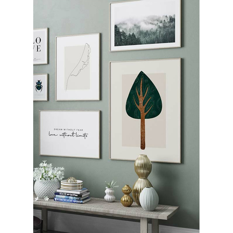 Poster Gallerix Abstract Tree No1