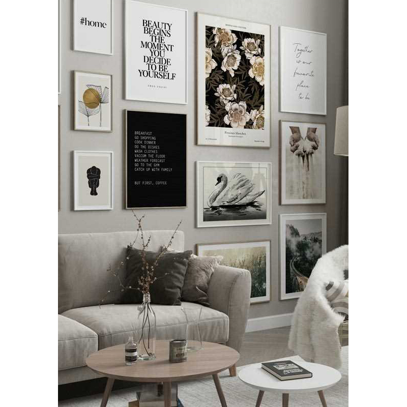 Poster Gallerix Pivoines Blanches