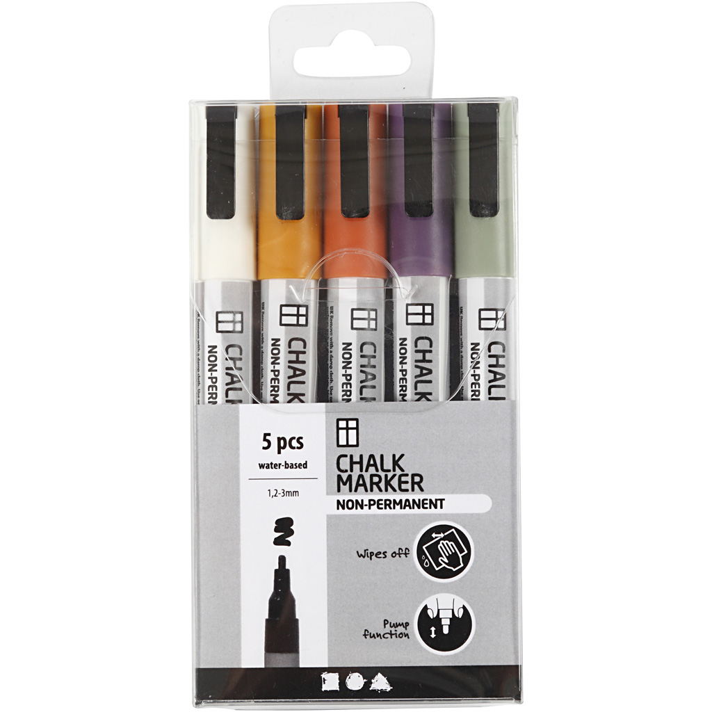 Tusch Creativ Company Chalk Markers Spets 1,2-3 mm 5 St/1 Förp