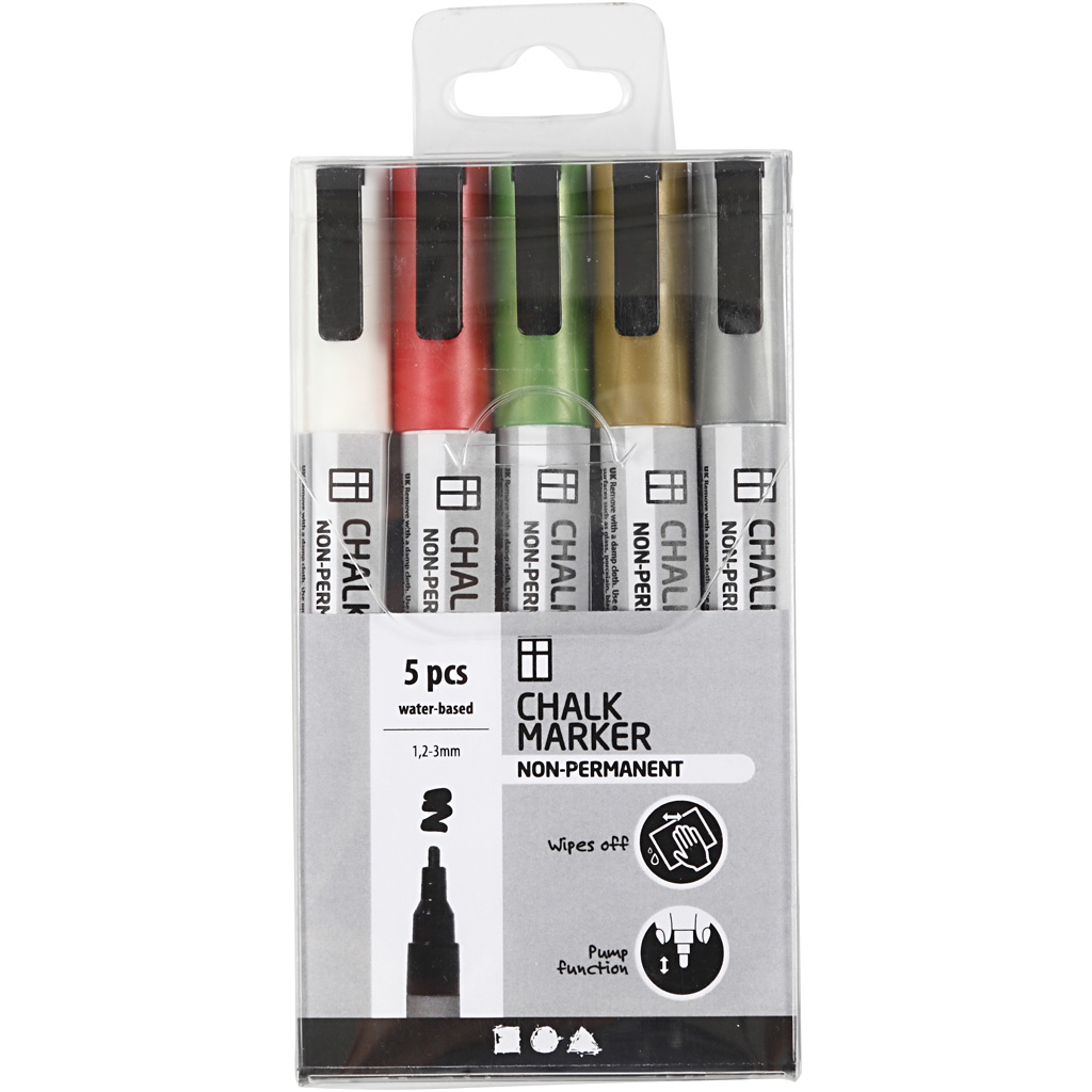 Tusch Creativ Company Chalk Markers Spets 1,2-3 mm 5 St/1 Förp