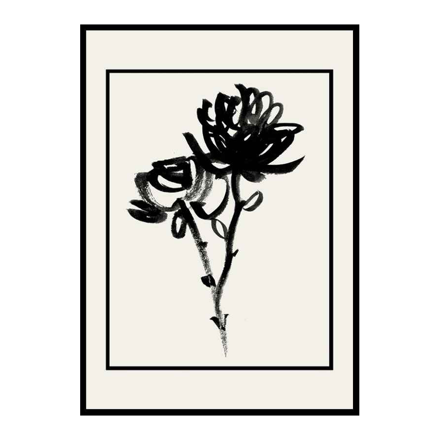 Poster Gallerix Black Flowers