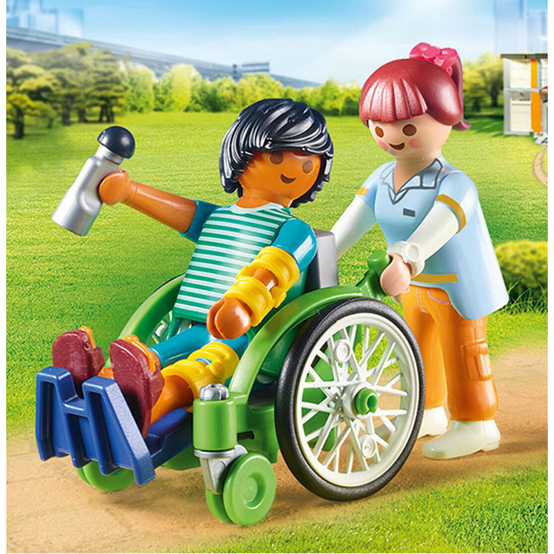 Lekfigurer Playmobil Patient I Rullstol