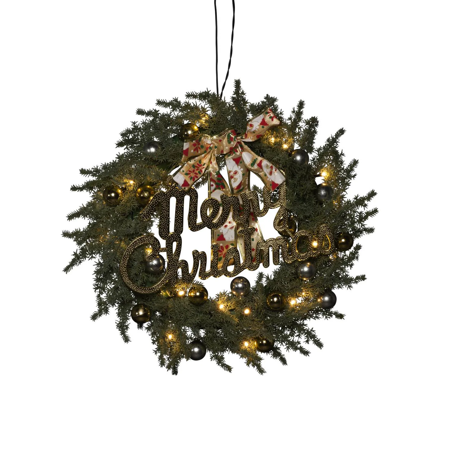 Grankrans Gnosjö Konstsmide B/O 40 cm 25 LED