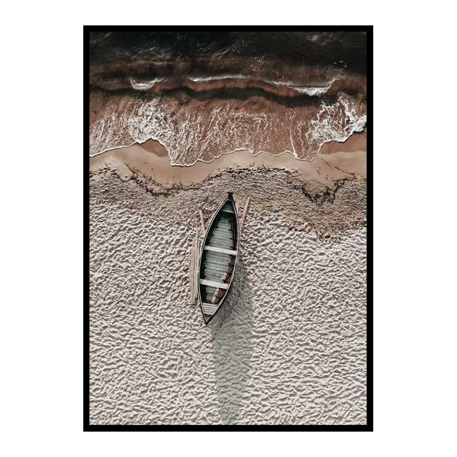 Poster Gallerix Boat On Beach