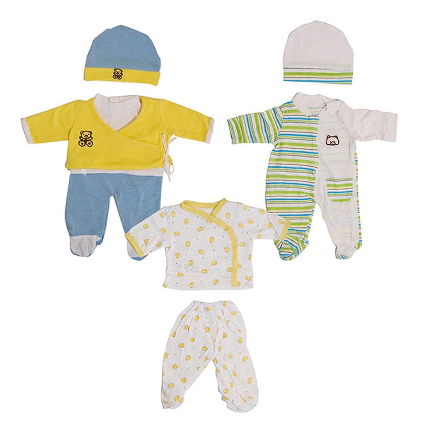 Dockkläder Pyjamas ABA Skol 3 Olika 36-42 cm