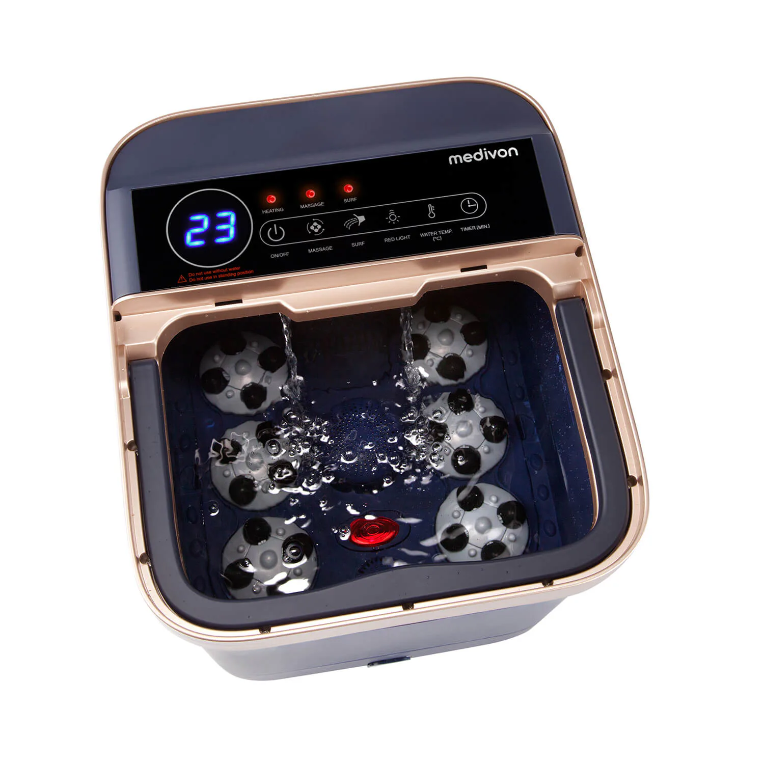 Fotbad med Massage MEDIVON Hydro Blue