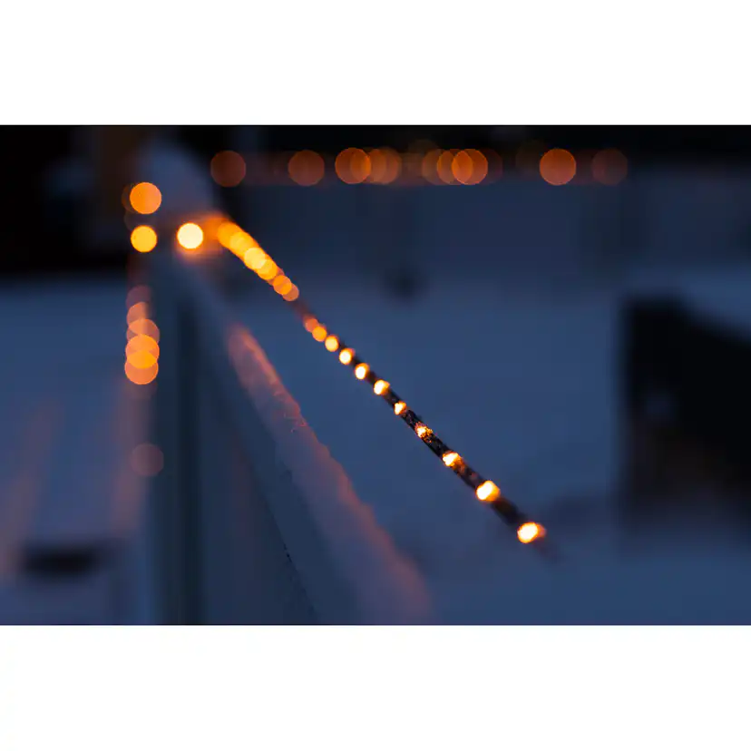 Ljusslinga Gnojsö Konstsmide ShineLine 100st LED-lampor Amber 5m Utomhus