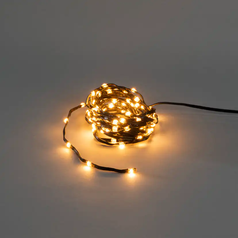 Ljusslinga Gnojsö Konstsmide ShineLine 200st LED-lampor Amber 10m Utomhus