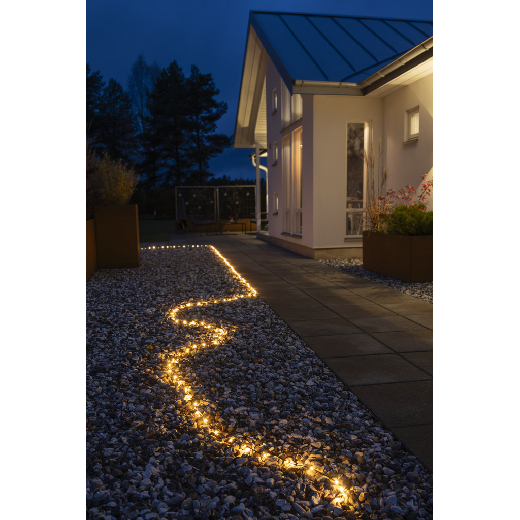 Ljusslinga Gnojsö Konstsmide ShineLine 200st LED-lampor Amber 10m Utomhus