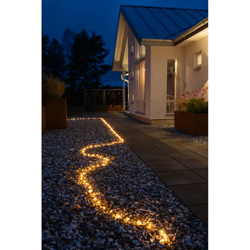 Ljusslinga Gnojsö Konstsmide ShineLine 200st LED-lampor Amber 10m Utomhus