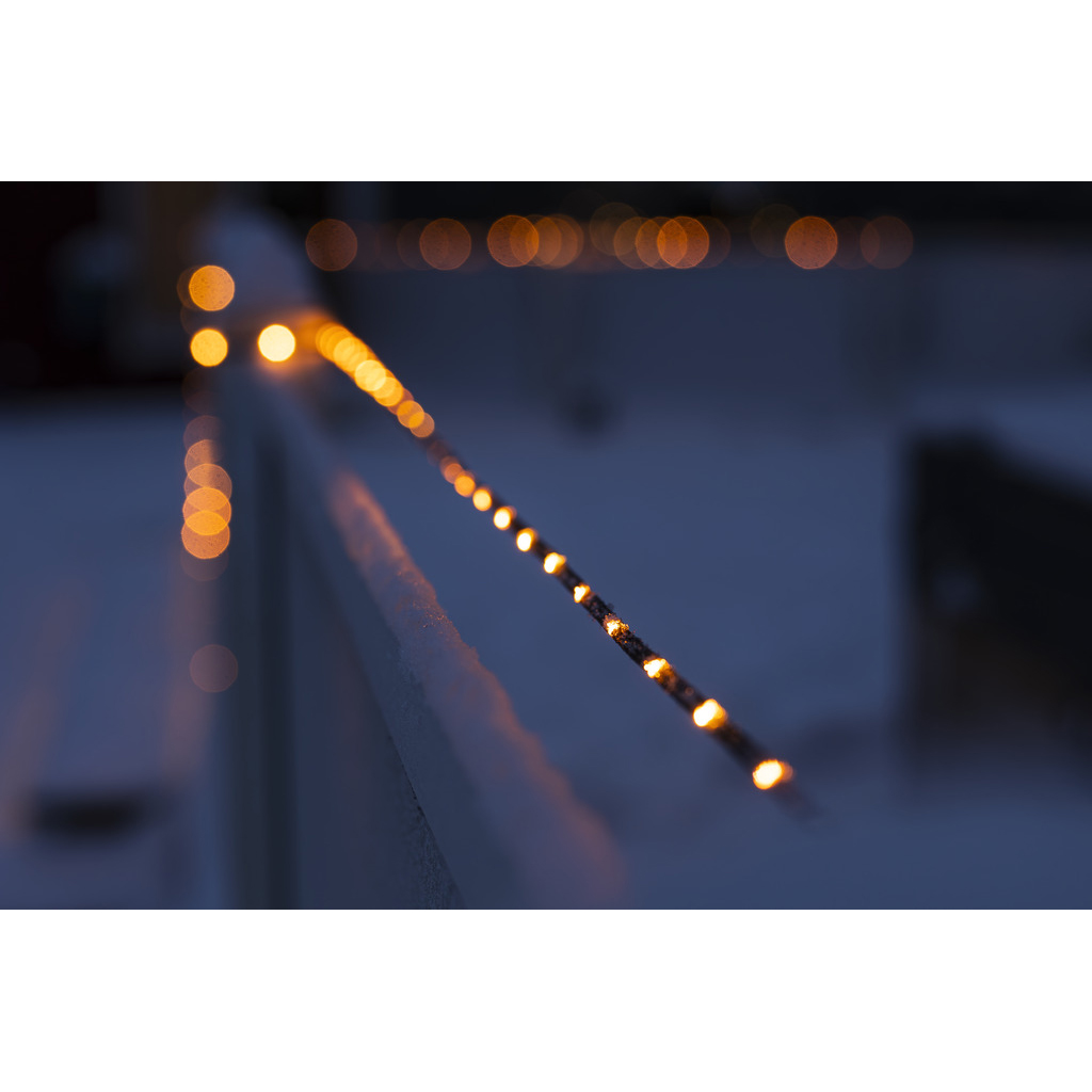 Ljusslinga Gnojsö Konstsmide ShineLine 200st LED-lampor Amber 10m Utomhus