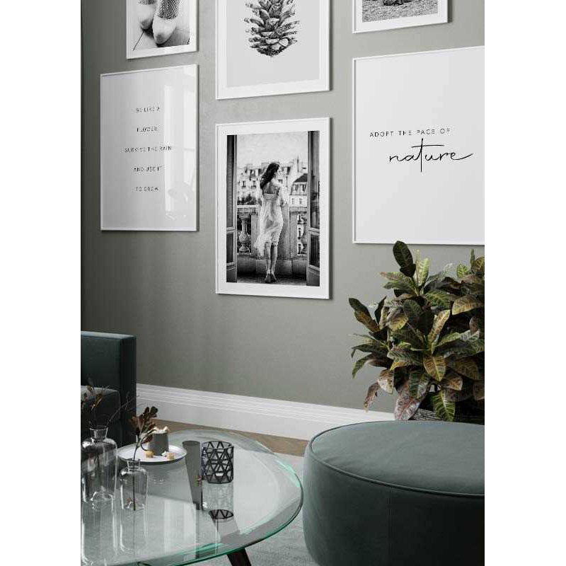 Poster Gallerix Woman On Balcony