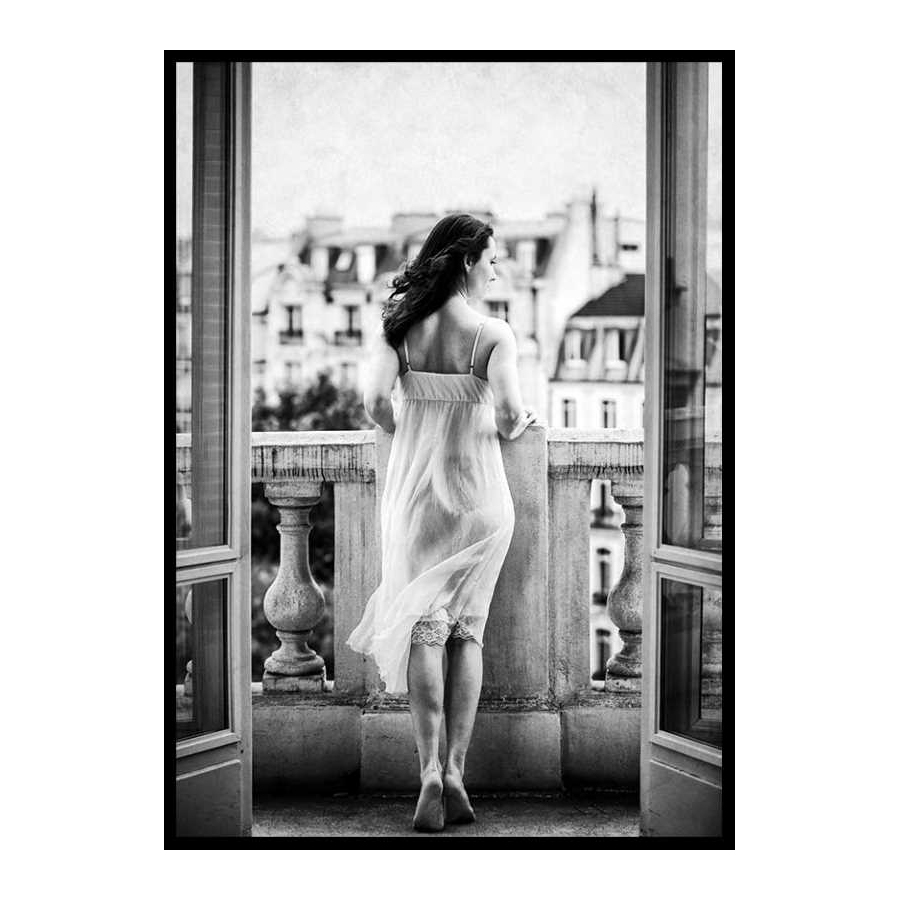 Poster Gallerix Woman On Balcony