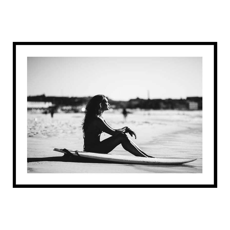 Poster Gallerix Bondi Beach Surfer Storlek: 50x70 cm