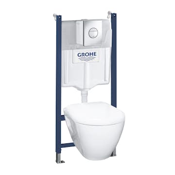 Vägghängd Toalettstol Grohe Solido Compact Set 38973 4in1 Komplett