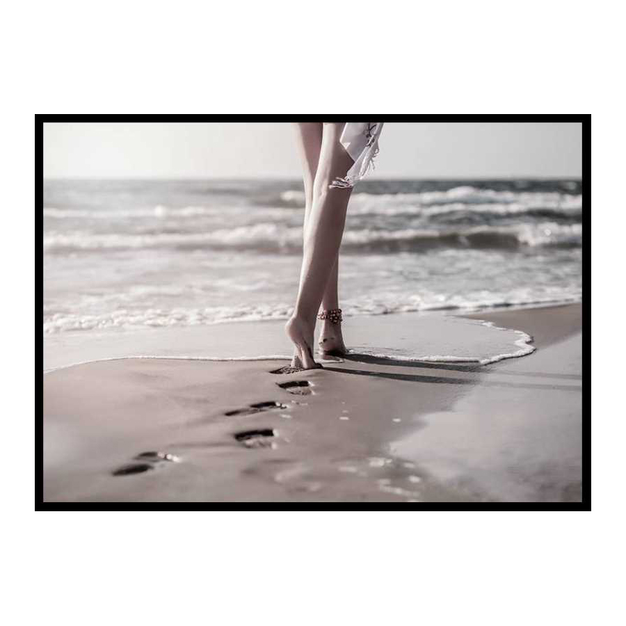 Poster Gallerix Beach Footprints