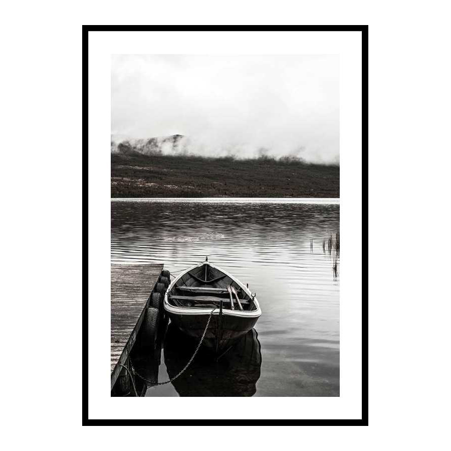 Poster Gallerix Boat In Lake Storlek: 50x70 cm