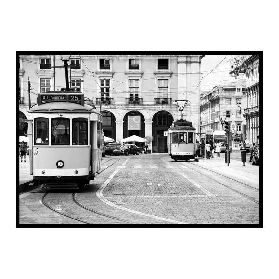 Poster Gallerix Trams In Lisbon