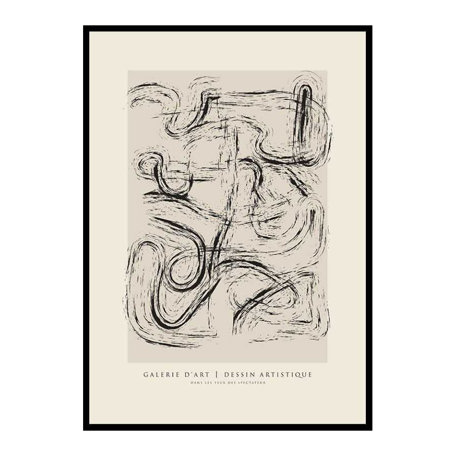 Poster Gallerix Dessin Artistique No4