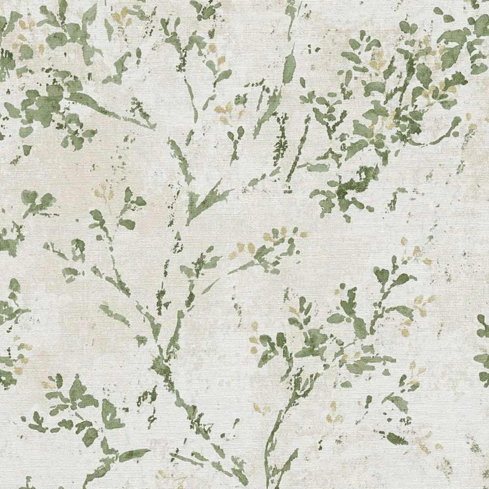 Tapet AS Creation Stories of Life 39650-4 Non Woven, Mönstrad Grön