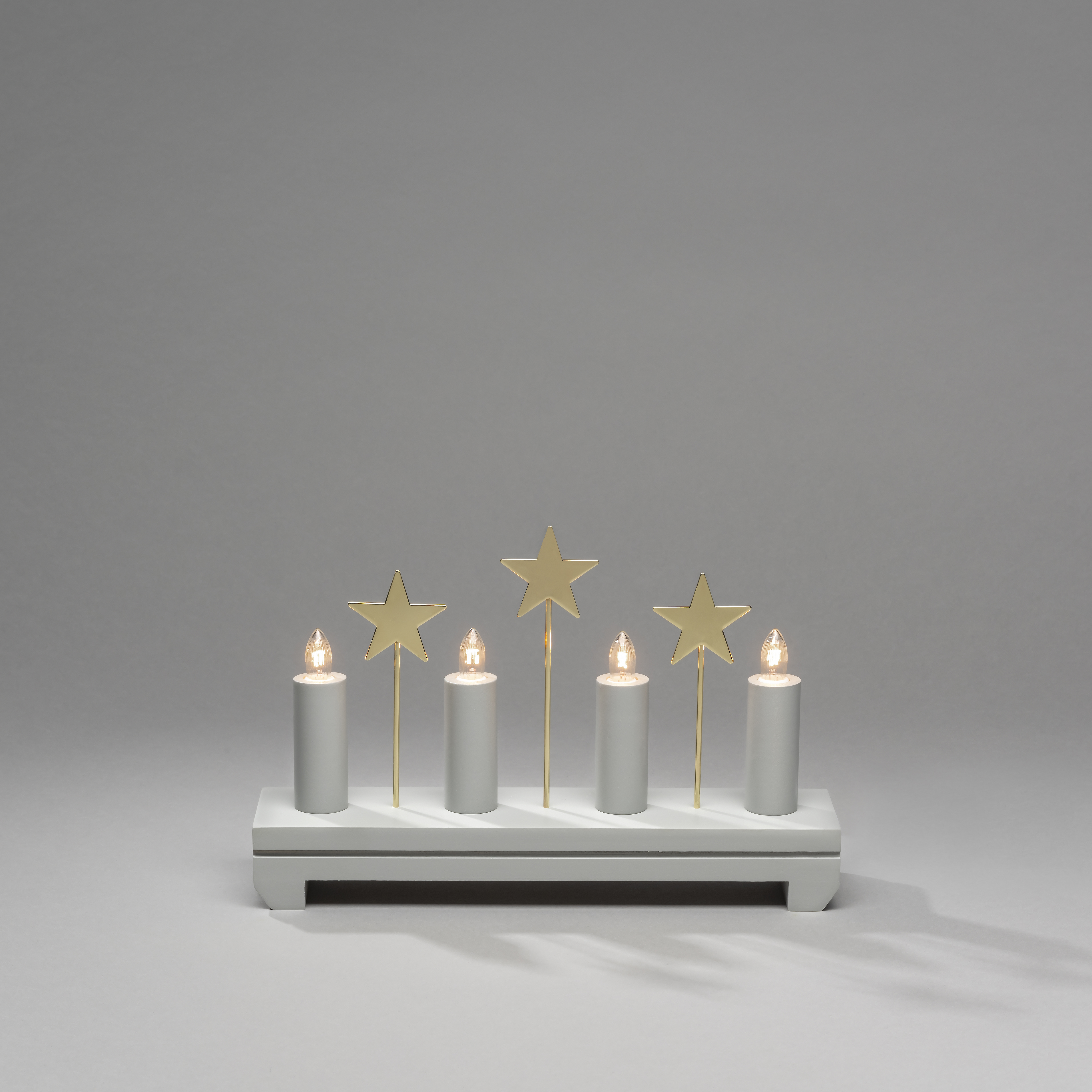 Adventsljusstake Gnosjö Konstsmide Stjärnor 4 L