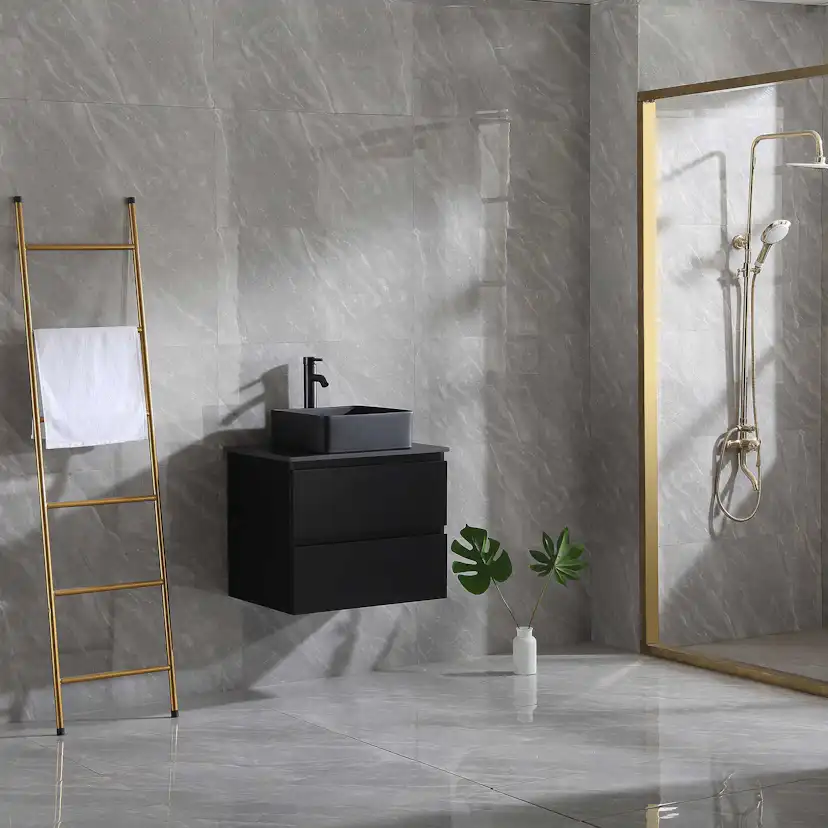 Tvättställsskåp Bathlife Extas Svart