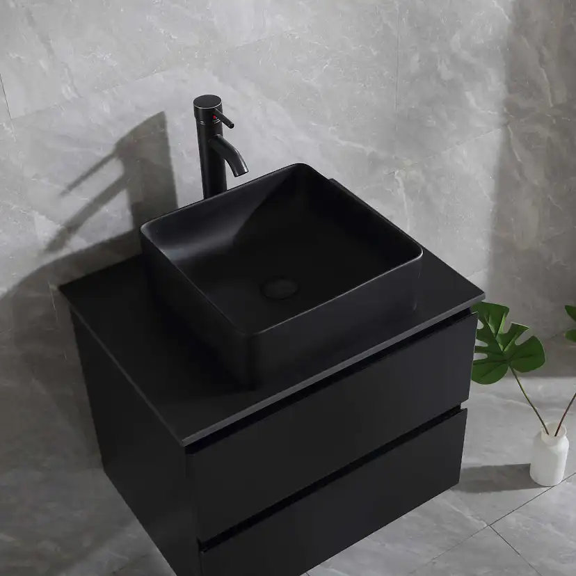 Tvättställsskåp Bathlife Extas Svart