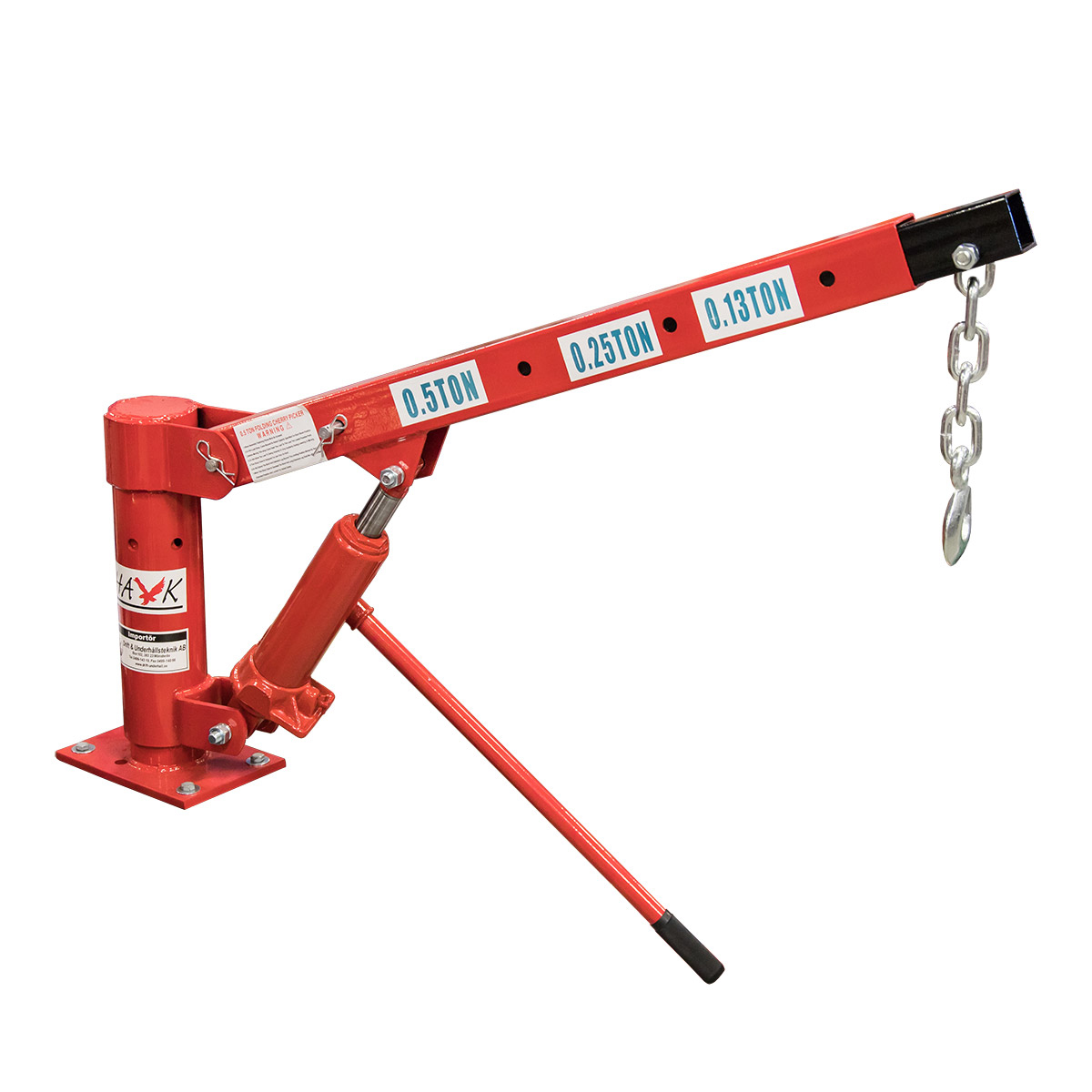 Bilkran Hawk 0,5 ton Hydraulisk