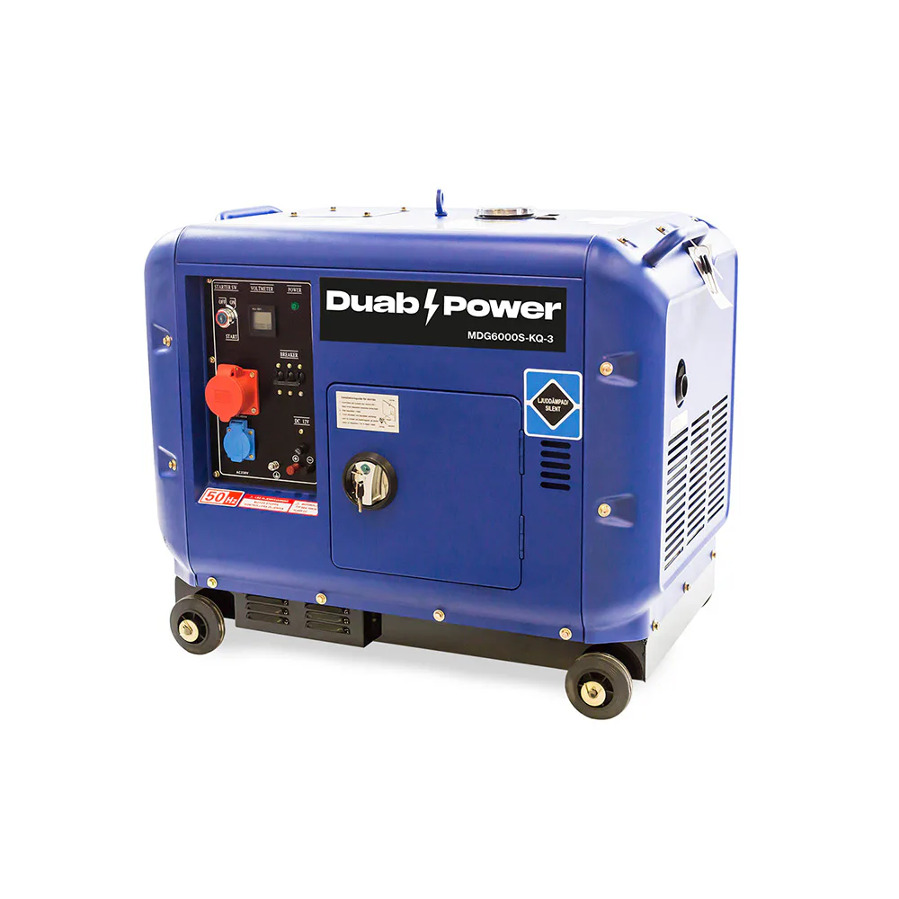 Elverk Duab-Power MDG6000S-KQ-3 3-fas Diesel tystgående