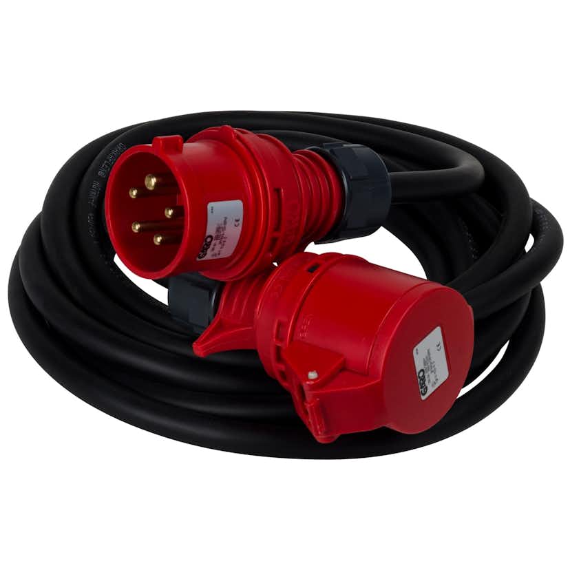 Skarvsladd Gelia 16A 400V Kabellängd: 5 m, 5G2,5 mm²