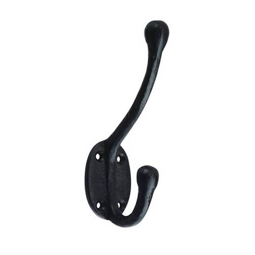 Klädkrok Millers 2 krokar Smide 125 mm