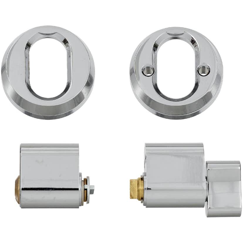 Cylinderset Millers 71245 Oval Krom