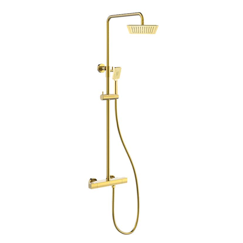 Takduschset Bathlife Kaskad Mässing