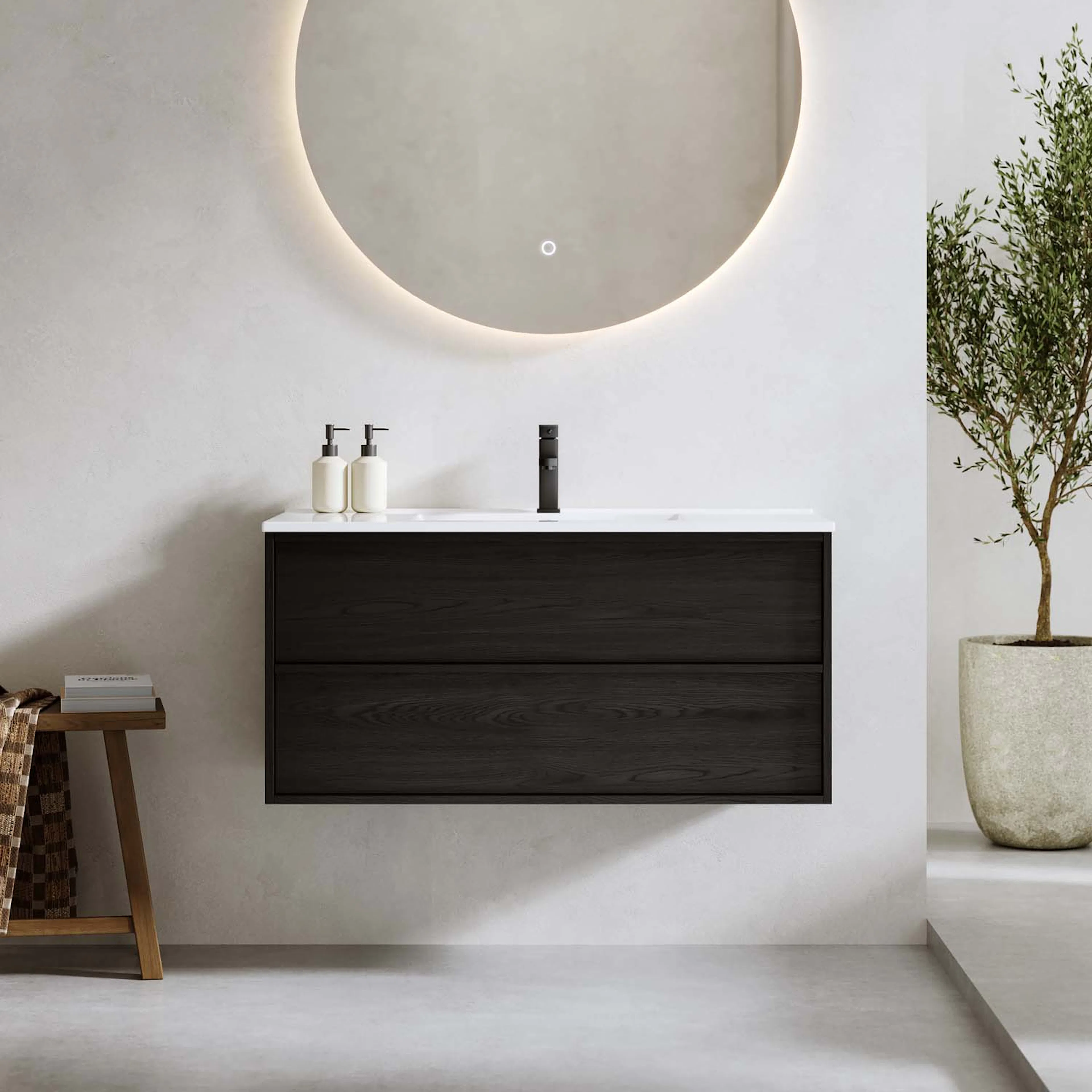 Tvättställsskåp Bathlife Charm med Tvättställ