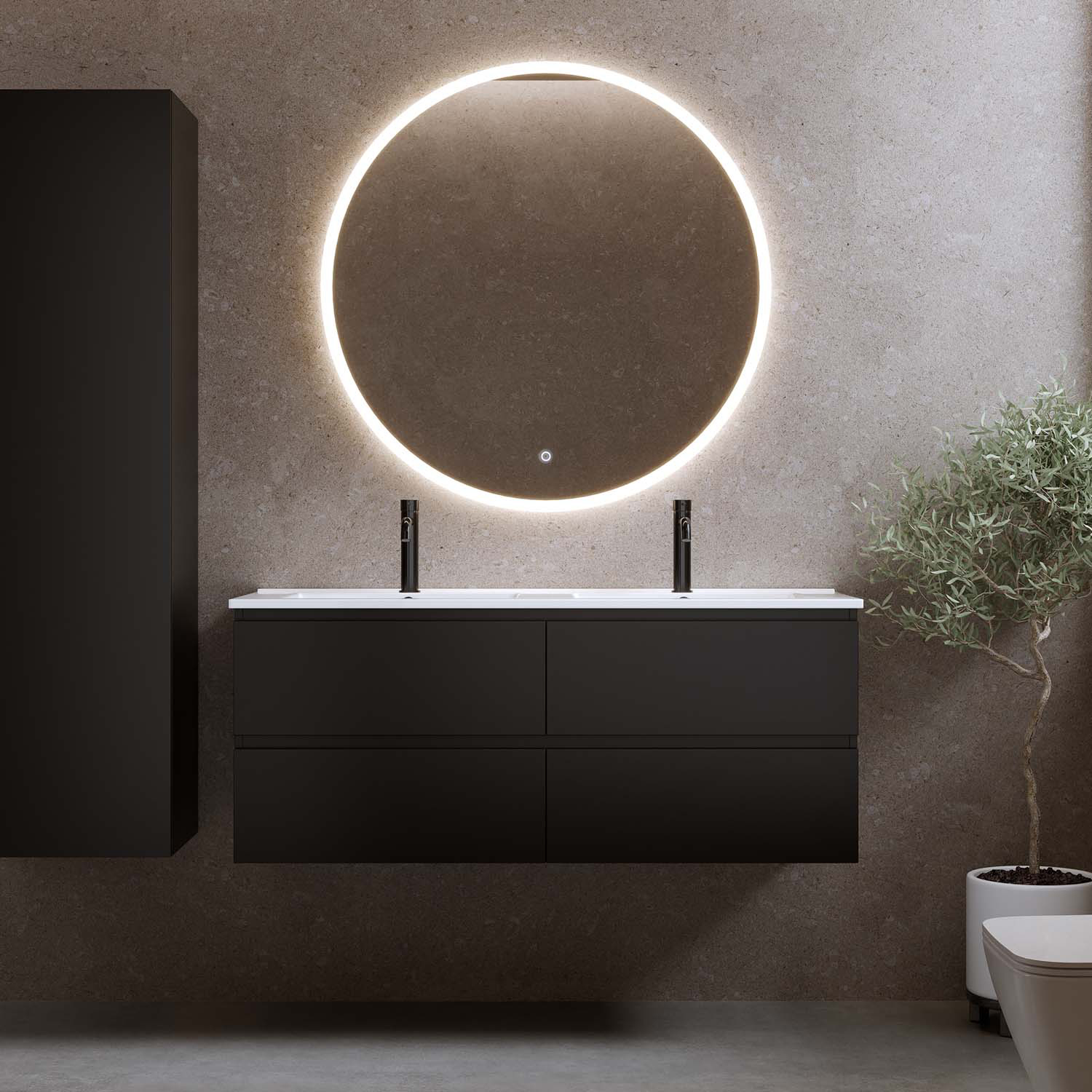 Tvättställsskåp Bathlife Eufori med Tvättställ