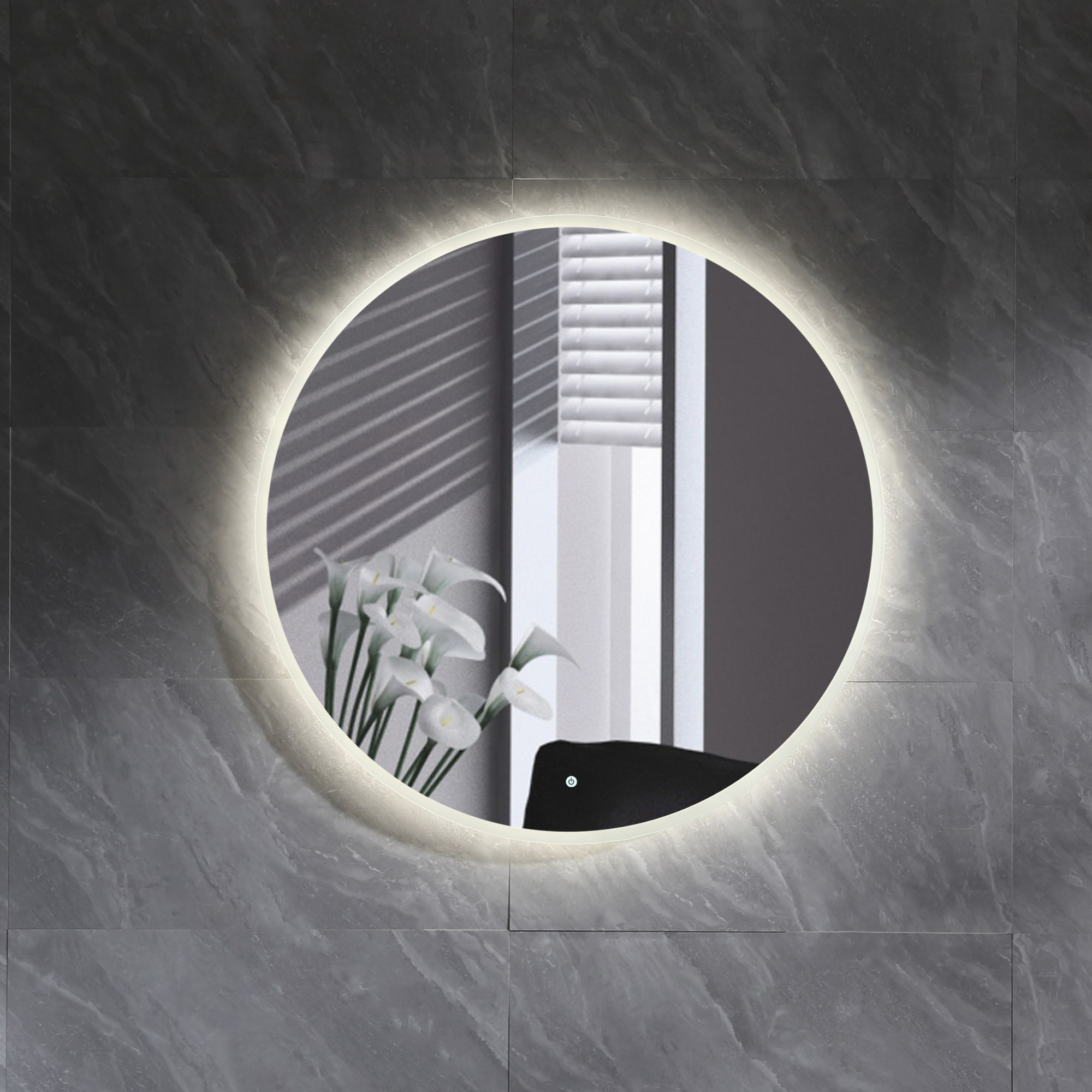 Tvättställsskåp Bathlife Eufori med Tvättställ och Spegel Skina