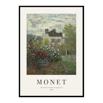 Poster Gallerix Monet Garden In Argenteuil