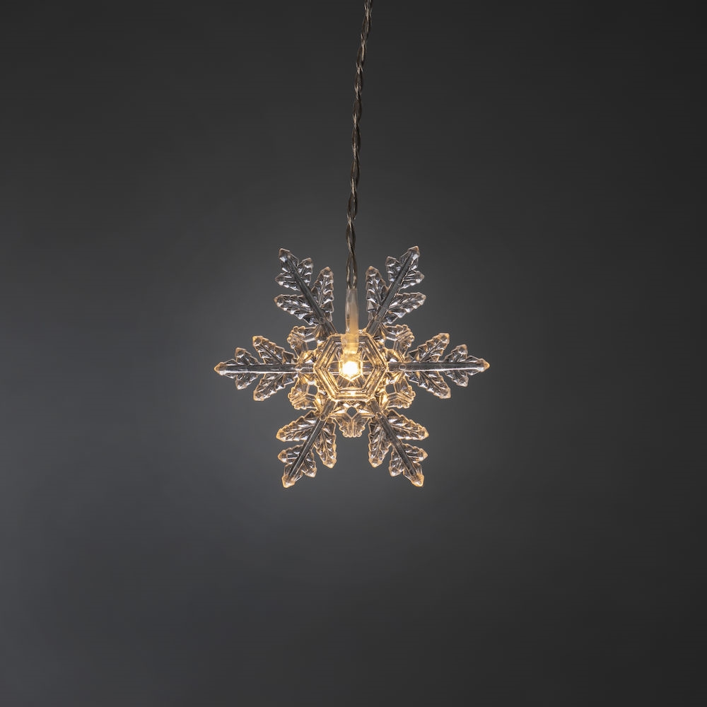 Gardinslinga Gnosjö Konstsmide Snöflingor