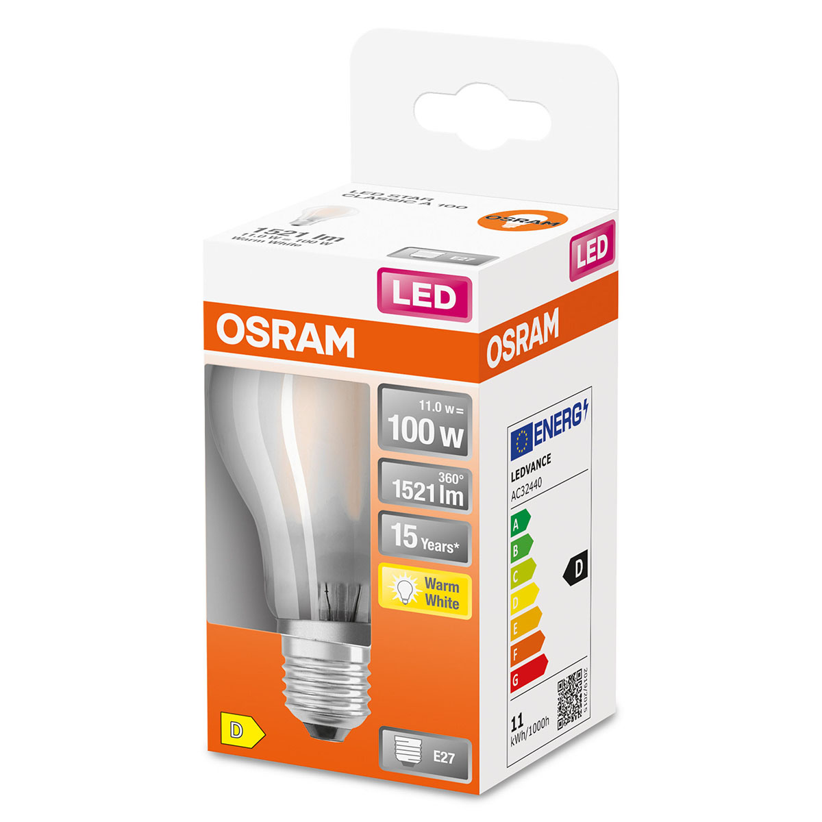 LED-Lampa Osram Normal (100) Box E27 827 Cl A