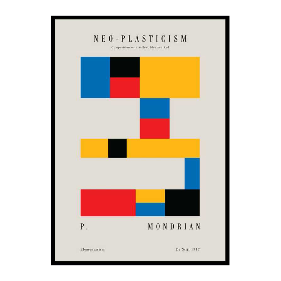 Poster Gallerix Mondrian Neo