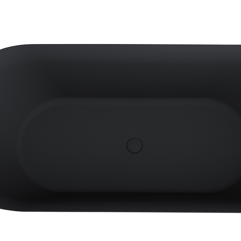 Badkar Bathlife Stillsam Mattsvart