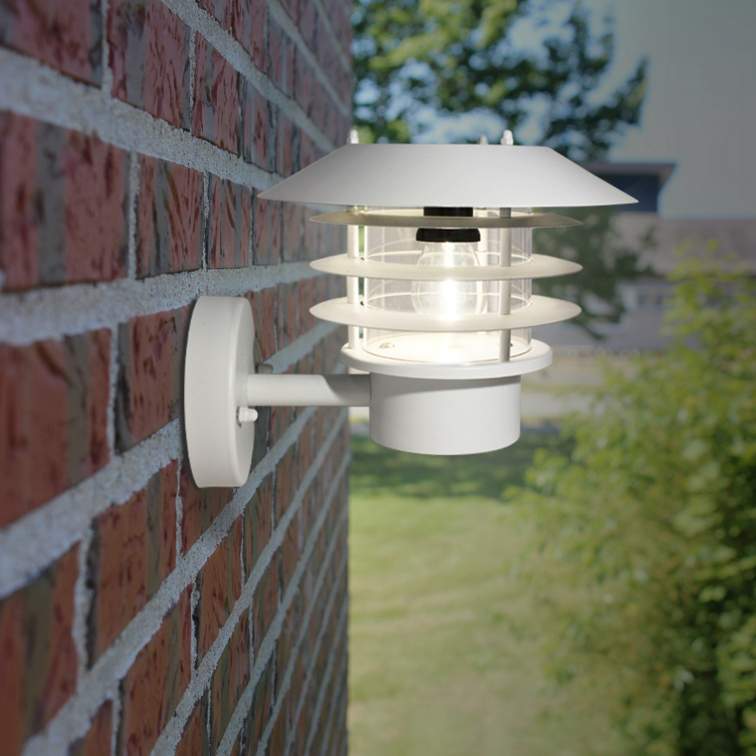 Solcellsarmatur Gelia Furuliden Vägg 3,7V 1200 Mah